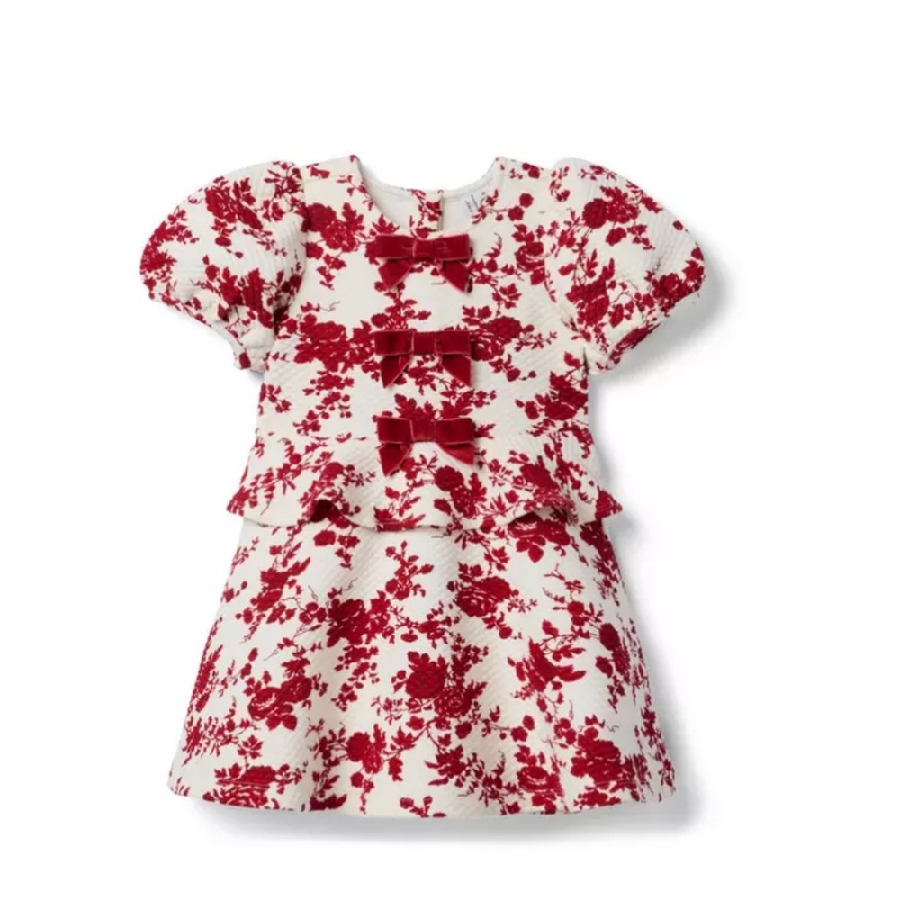 Janie and Jack Toile Bow Dress